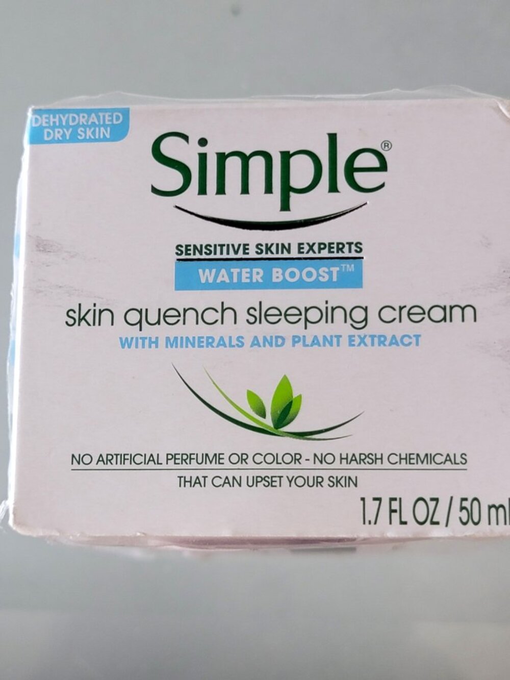 Simple Skin Quench Sleeping Cream NIB 1.7 fl oz
